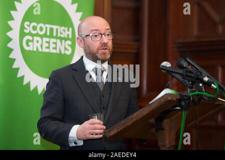 Glasgow, UK. 25. November 2019. Im Bild: Patrick Harvie MSP-Co-Leader der schottischen Grünen Partei. Credit: Colin Fisher/Alamy Leben Nachrichten. Stockfoto