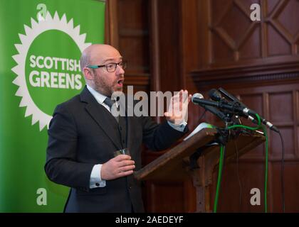 Glasgow, UK. 25. November 2019. Im Bild: Patrick Harvie MSP-Co-Leader der schottischen Grünen Partei. Credit: Colin Fisher/Alamy Leben Nachrichten. Stockfoto