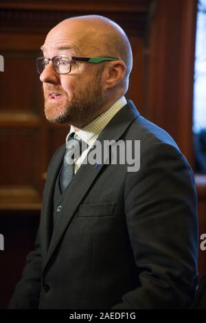 Glasgow, UK. 25. November 2019. Im Bild: Patrick Harvie MSP-Co-Leader der schottischen Grünen Partei. Credit: Colin Fisher/Alamy Leben Nachrichten. Stockfoto