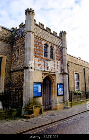 Die Guildhall, Guildhall Straße, Bury St Edmunds, Suffolk, UK Stockfoto