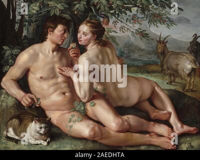 Hendrick Goltzius, der Fall des Menschen, 1616 der Fall des Menschen; 1616 Datum Stockfoto