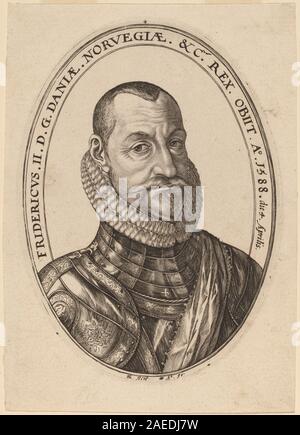 Hendrik Goltzius, Friedrich II., König von Dänemark und Norwegen, 1590 Friedrich II., König von Dänemark und Norwegen; 1590 Datum Stockfoto