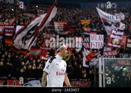 Bologna, Italien. 08 Dez, 2019. alessio Romagnoli (Mailand) in Bologna gegen Mailand, italienische Fußball Serie A Männer Meisterschaft in Bologna, Italien, 08. Dezember 2019 Quelle: Unabhängige Fotoagentur/Alamy leben Nachrichten Stockfoto