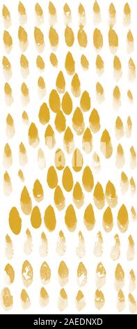 Frohe Weihnachten und Neues Jahr Kunstwerk mit Gold und Grün Weihnachtsbäume in der Linie. Stock Vektor