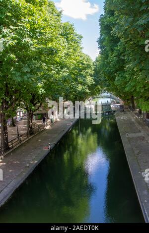 Entdeckung von Paris und den Ufern der Seine im Sommer, Frankreich Stockfoto