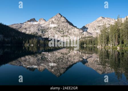 Toxaway Lake in Idaho Sawtooth Mountains. Stockfoto