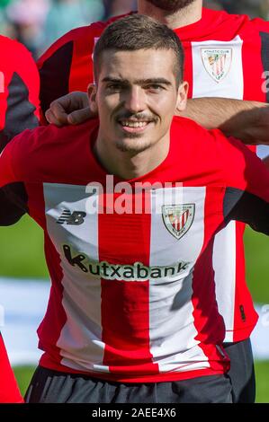 SEVILLA, 08-12-2019. Primera Division Liga. LaLiga. Estadio Benito Villamarin. Inigo Cordoba (Athletic Club) während des Spiels Real Betis - Athletic Club. Stockfoto