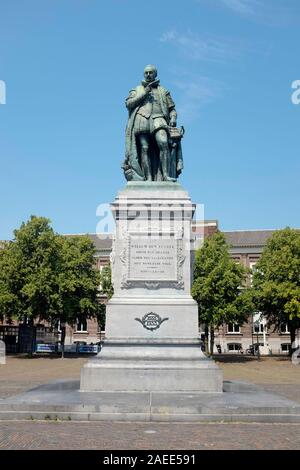 Statue von Wilhelm von Orange, William I., Prinz von Orange (24. April 1533 - 10. Juli 1584), auf dem Plein-Platz, den Haag, Den Haag, Holland, Dem Nether Stockfoto