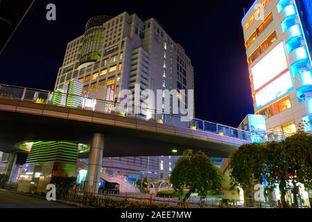 Stadt scape um hachioji Station der japanischen Bahn Osten Stockfoto