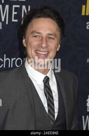 07. Dezember 2019 - New York, New York - Zach Braff. ''Kleine Frauen'' Uraufführung im Museum für Moderne Kunst (Credit Bild: © Ylmj/AdMedia über ZUMA Draht) Stockfoto