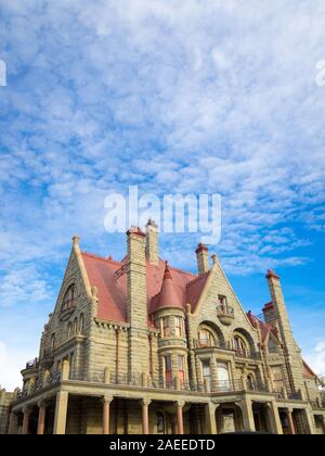 Craigdarroch Castle, einer historischen, viktorianischen Schottischen Herrschaftliche Villa in Victoria, British Columbia, Kanada, Stockfoto