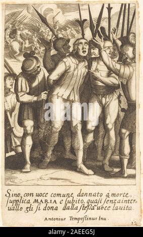 Jacques Callot nach Antonio Tempesta, Sino, 1619 Sino; 1619 Datum Stockfoto