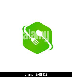 Schreiben erste S für Food Restaurant Symbol Logo Design Stock Vektor