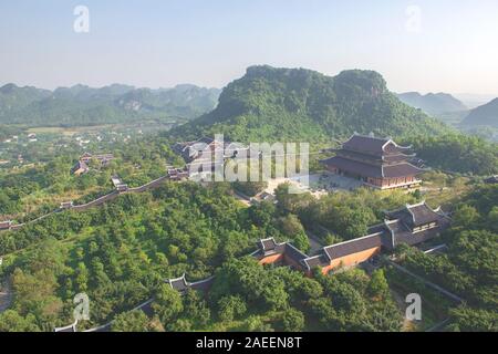 Bai Dinh Pagode - der größte Tempelkomplex in Asien und Vietnam, Trang an, Ninh Binh Stockfoto