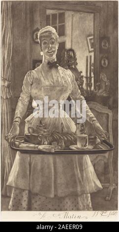 James Jacques Joseph Tissot, Le Matin (Morgen), 1886 "Le Matin" (Morgen); 1886 Datum Stockfoto