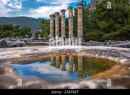 Priene Antike Stadt soke Aydin, Stockfoto