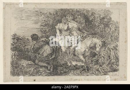 Jean-Honoré Fragonard, nach Livio Mehus, den Flug der Cloelia, 1763-1764 Der Flug des Cloelia; 1763/1764 Stockfoto