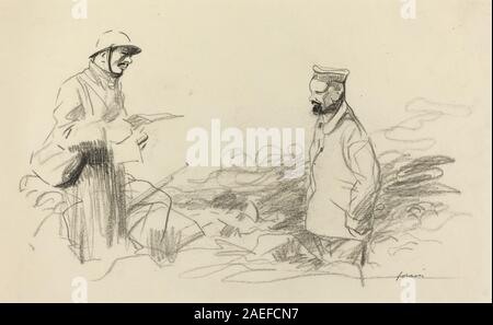 Jean-Louis Forain, Poilu Anerkennung deutscher Soldat, wahrscheinlich 1918 Poilu Anerkennung deutscher Soldat; wahrscheinlich 1918 Stockfoto