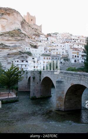 Alcala del Jucar, Provinz Albacete, Kastilien La Mancha, Spanien. Stockfoto