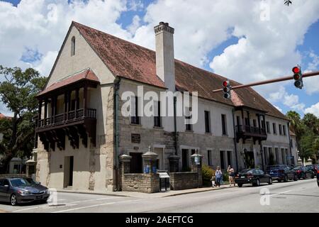 Gouverneure Haus Kulturzentrum und Museum St Augustine florida usa Stockfoto