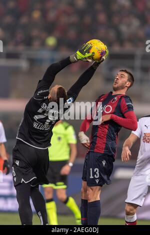 Lukasz Skorupski (Bologna) während Erie der Italienischen eine "Übereinstimmung zwischen Bologna 2-3 Mailand für Renato Dall Ara Stadium am 08 Dezember, 2019 in Bologna, Italien. (Foto von Maurizio Borsari/LBA) Stockfoto