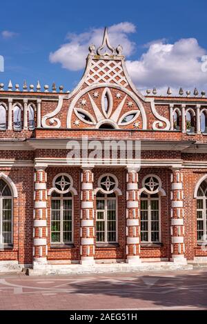 Sehenswürdigkeiten von Moskau. Grand Tsaritsyn Palace. Tsaritsyno ist ein Palast, Museum und Park Reserve in Moskau, Russland Stockfoto