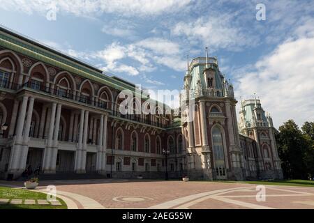 Sehenswürdigkeiten von Moskau. Grand Tsaritsyn Palace. Tsaritsyno ist ein Palast, Museum und Park Reserve in Moskau, Russland Stockfoto