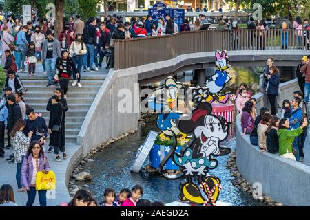 Taichung, Taiwan - Dez 8, 2019: Weihnachten Disney Dream geschieht, festliche Veranstaltung in Taichung Stockfoto