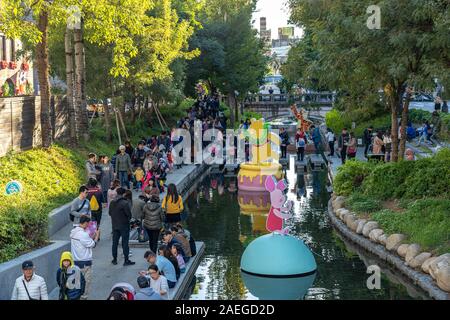 Taichung, Taiwan - Dez 8, 2019: Weihnachten Disney Dream geschieht, festliche Veranstaltung in Taichung Stockfoto