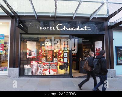 Ein Hotel Chocolat shop in Maidstone, Kent. Stockfoto