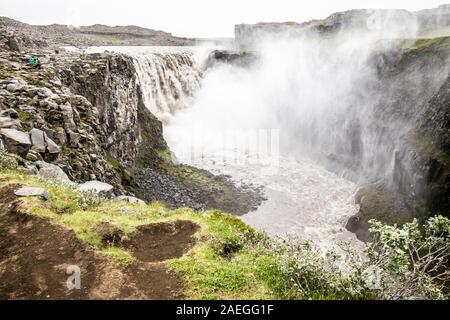 Wasserfall Dettifoss, Vatnajökull-Nationalpark, Island Stockfoto