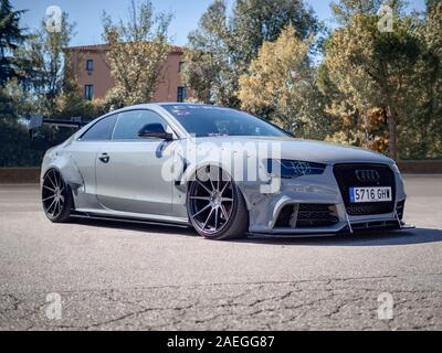 MONTMELO, SPANIEN - 29. SEPTEMBER 2019: Tuned 2013 Audi S5 Coupé (B 8.5/8.5 T) Stockfoto