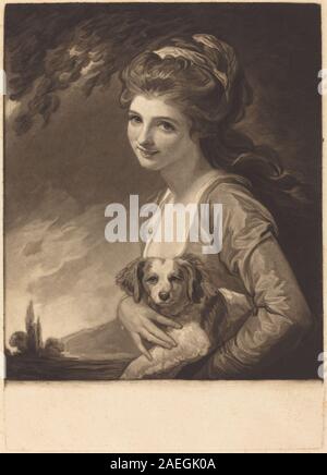 John Raphael Smith nach George Romney, Lady Hamilton als Natur, veröffentlicht 1784 Lady Hamilton als Natur; veröffentlichte 1784 Stockfoto