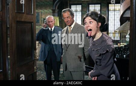 MY FAIR LADY 1964 Warner Bros Film mit Von links: Wilfrid Hyde-White, Rex Harrison, Audrey Hepburn Stockfoto