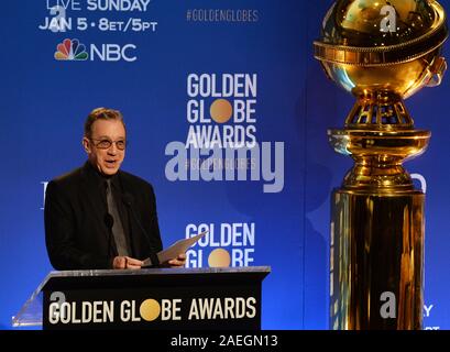 Los Angeles, USA. 09 Dez, 2019. Schauspieler Tim Allen gibt die Preisträger der 77. jährlichen Golden Globe Awards im Beverly Hilton Hotel in Beverly Hills, Kalifornien am Montag, 9. Dezember 2019. Foto von Jim Ruymen/UPI Quelle: UPI/Alamy leben Nachrichten Stockfoto