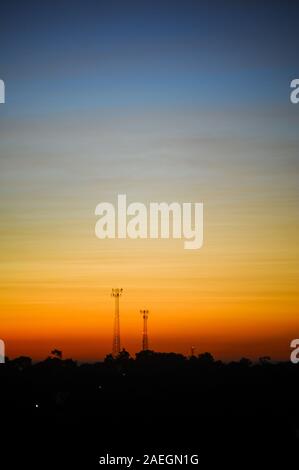 Dezember 9, 2019, La Libertad, El Salvador: Blick auf die Sonne von La Libertad Department, El Salvador (Credit Bild: © camilo Freedman/ZUMA Draht) Stockfoto