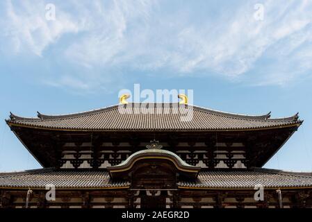 April 22, 2019: Großer Buddha Hall Teil der buddhistischen Todai-ji-Tempel. Nara, Japan Stockfoto