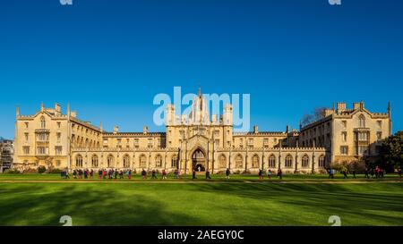 Neue Gerichtshof St Johns College Cambridge. Gegründet 1511, Neue Gerichtshof wurde zwischen 1826 und 1831 gebaut. Architekten Thomas Rickman & Henry Hutchinson Stockfoto