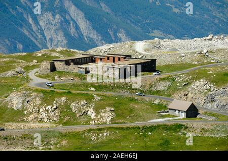 Restefond Fort, ein Gros Ouvrage auf der Maginot-Linie, am Col de Restefond, Jausiers, Route de la Bonette Frankreich Stockfoto