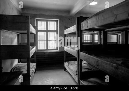 Block 11 war eine Bestrafung, Folter und Hinrichtung Gefängnis im Konzentrationslager Auschwitz I Polen - Konzentrationslager Auschwitz. Eine ehemalige polnische Stockfoto