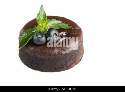 Heidelbeere Schokolade Kuchen Stockfoto