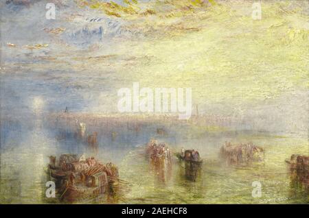 Joseph Mallord William Turner, Vorgehensweise bei Venedig, 1844 Ansatz zu Venedig; 1844 Datum Stockfoto