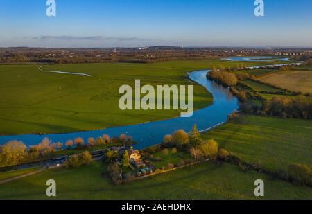 Godstow lock, Themse und port Wiese, Oxford, England Stockfoto