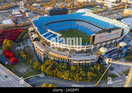 Charlotte, North Carolina, USA. 9 Dez, 2019. Bank of America Stadium ist das Zuhause des NFL Carolina Panthers in Charlotte, NC. (Bild: © Walter G Arce Sr Schleifstein Medi/ASP) Stockfoto