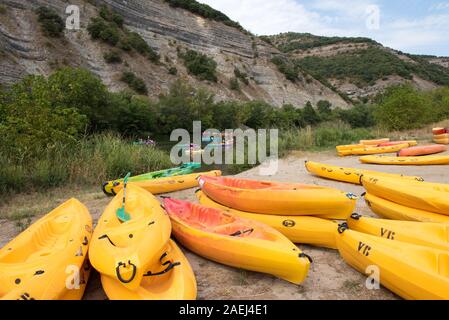 Wassersport, Vals les Bains Ardeche, Frankreich Stockfoto