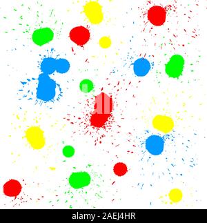 Pinsel-Blot Vektor auf weißem Hintergrund. Vektor-Illustration. Stock Vektor