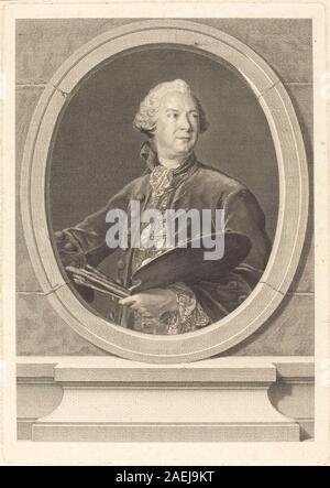 Cathelin Louis-Jacques nach Jean-Marc Nattier, Louis Louis Tocque Tocque Stockfoto