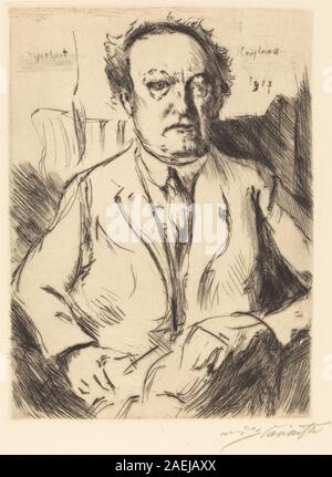 Lovis Corinth, Gerhart Hauptmann, 1917 Gerhart Hauptmann; 1917 Datum Stockfoto