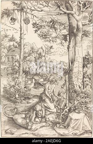 Lucas Cranach der Ältere, Die Buße des heiligen Hieronymus, 1509 Die Buße des heiligen Hieronymus; 1509 Datum Stockfoto