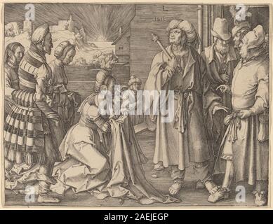 Lucas van Leyden, Potiphars Frau vorwirft, Joseph, 1512 Potiphars Frau vorwirft, Joseph; 1512 Datum Stockfoto